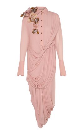 Zimmermann Zimmermann Becoming Feather Draped Silk Dress