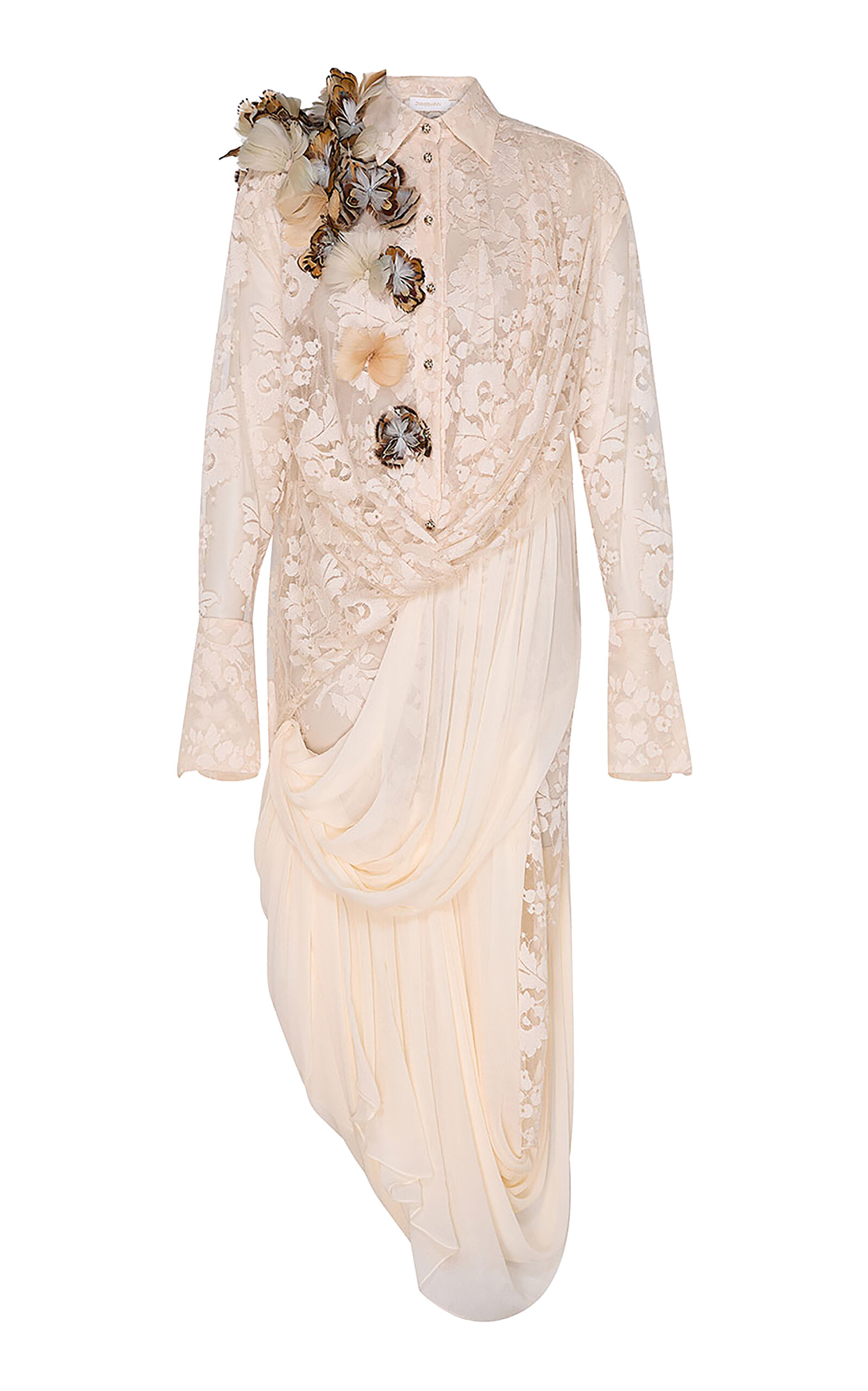 Zimmermann Zimmermann Becoming Feather Lace Midi Dress