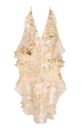 Zimmermann Zimmermann Becoming Flounce SilkBlend Mini Dress