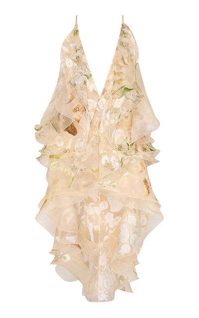 Zimmermann Zimmermann Becoming Flounce SilkBlend Mini Dress