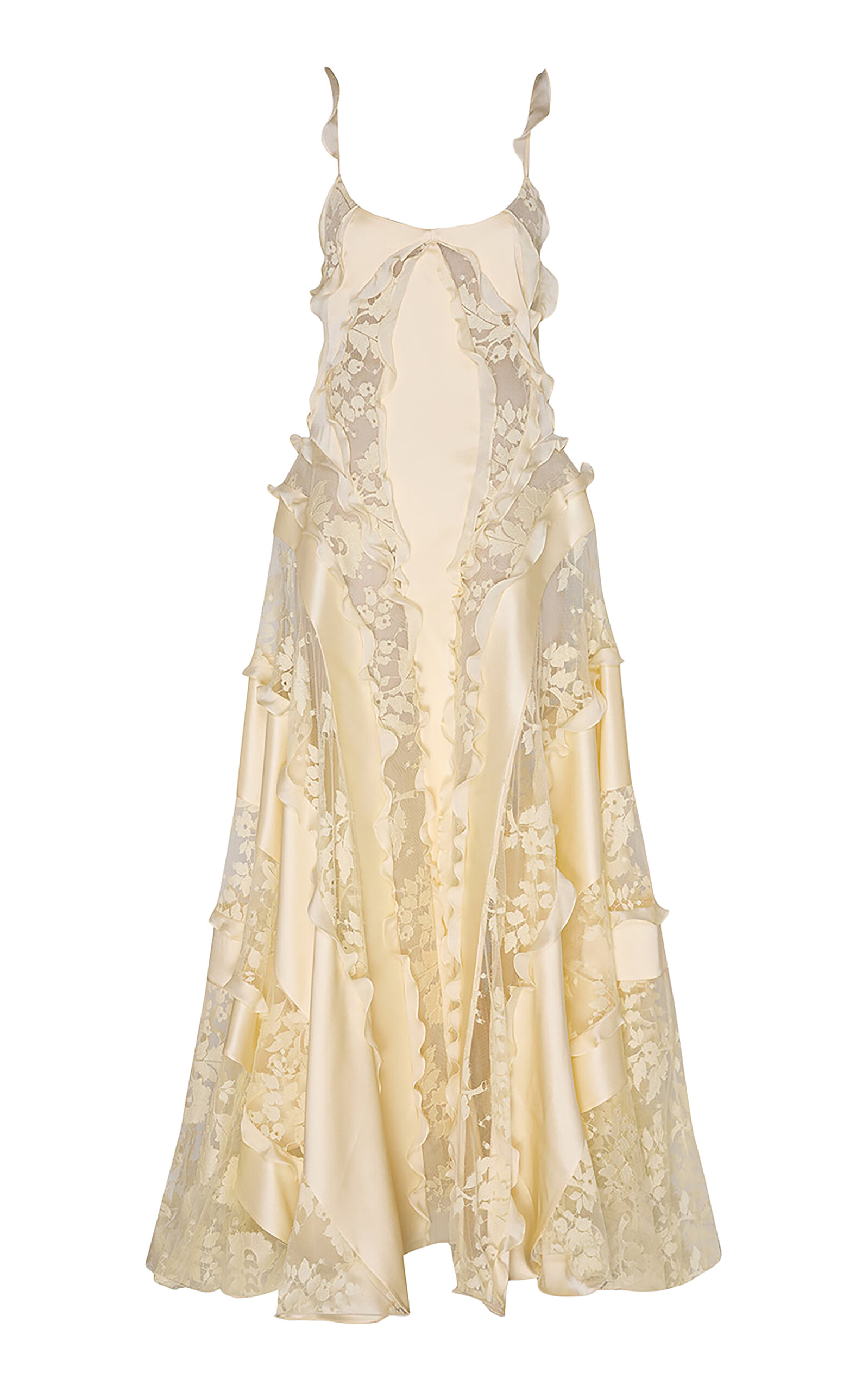 Zimmermann Zimmermann Becoming Spliced Lace SilkBlend Maxi Dress