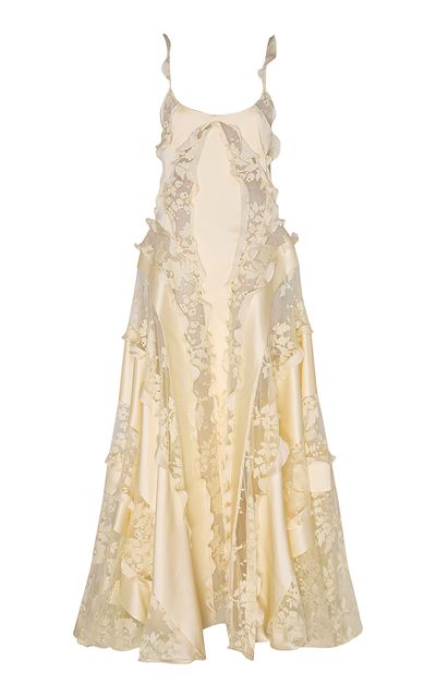 Zimmermann Zimmermann Becoming Spliced Lace SilkBlend Maxi Dress