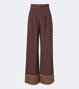 Zimmermann Zimmermann Belted printed wide-leg pants