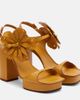Zimmermann Zimmermann Brightside Platform floral-appliquÃ© leather sandals - 1