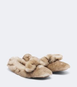 Zimmermann Zimmermann Carousel shearling ballet flats