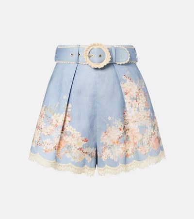Zimmermann Zimmermann Cascadian floral linen shorts