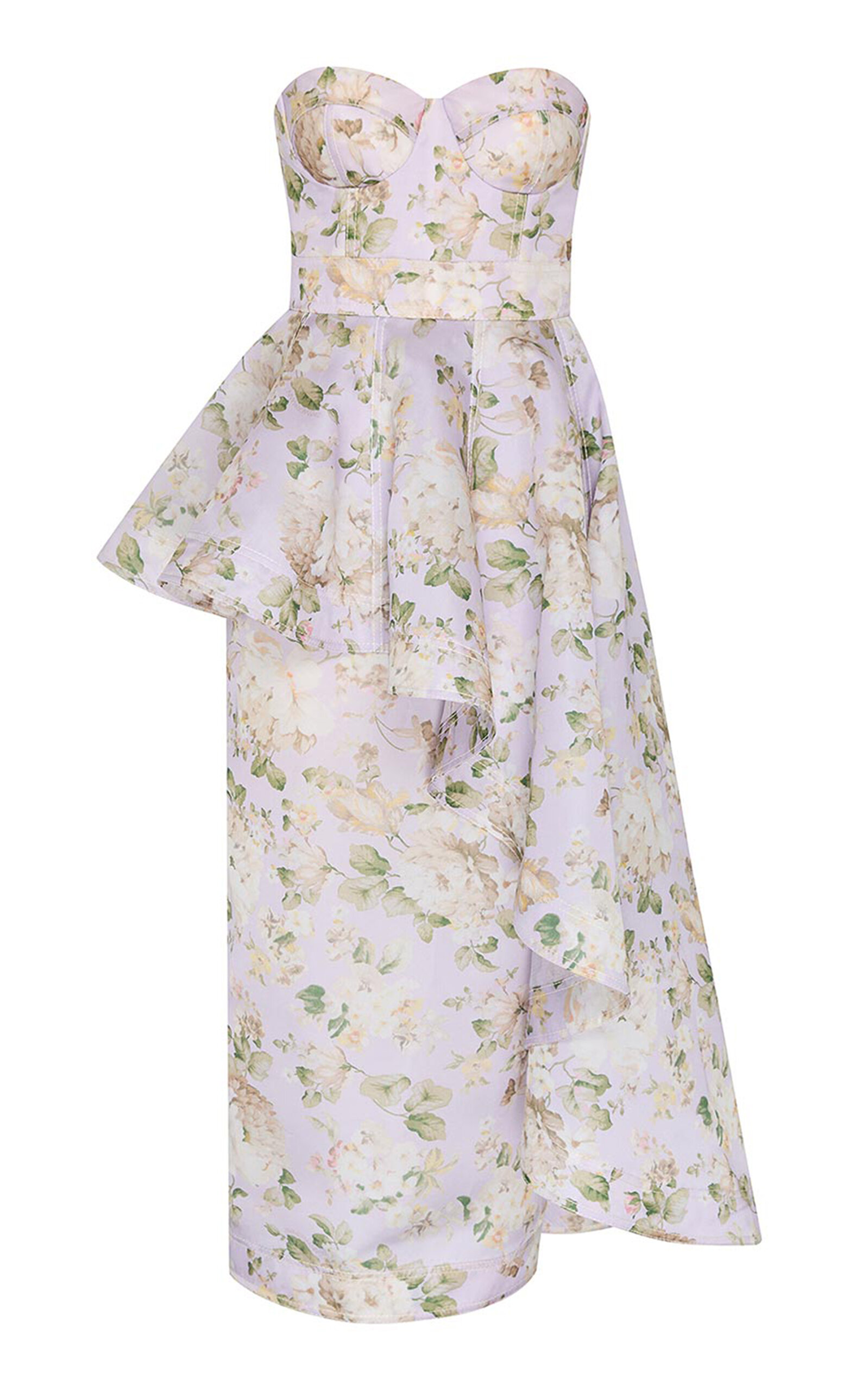 Zimmermann Zimmermann Clash Corset Silk Midi Dress