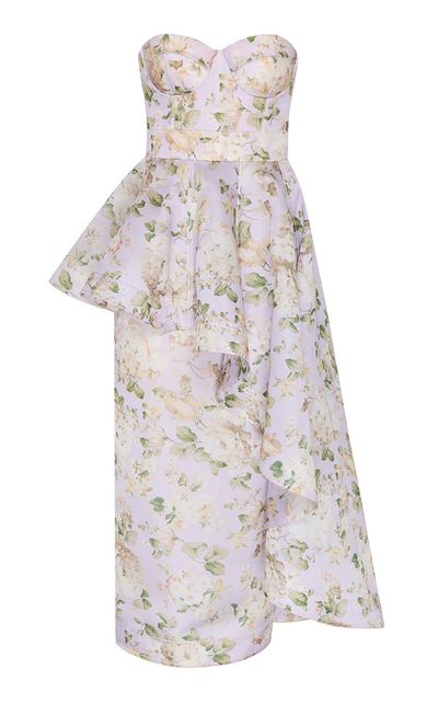 Zimmermann Zimmermann Clash Corset Silk Midi Dress
