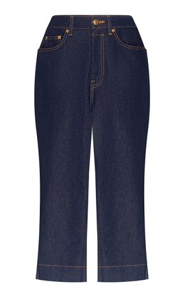 Zimmermann Zimmermann Clash Denim CottonBlend Capri Jeans
