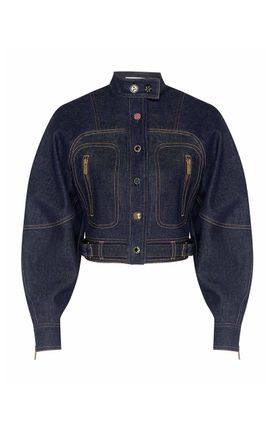 Zimmermann Zimmermann Clash Denim CottonBlend Cropped Jacket