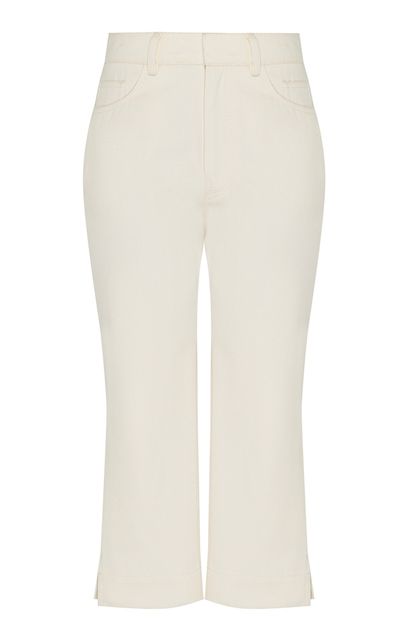 Zimmermann Zimmermann Clash Drill Cotton Capri Pants