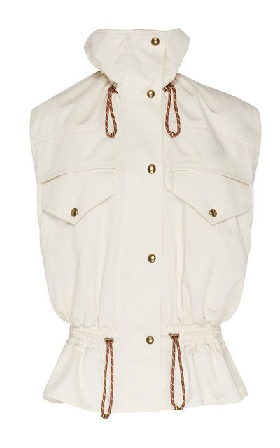 Zimmermann Zimmermann Clash Drill Cotton Drawstring Vest