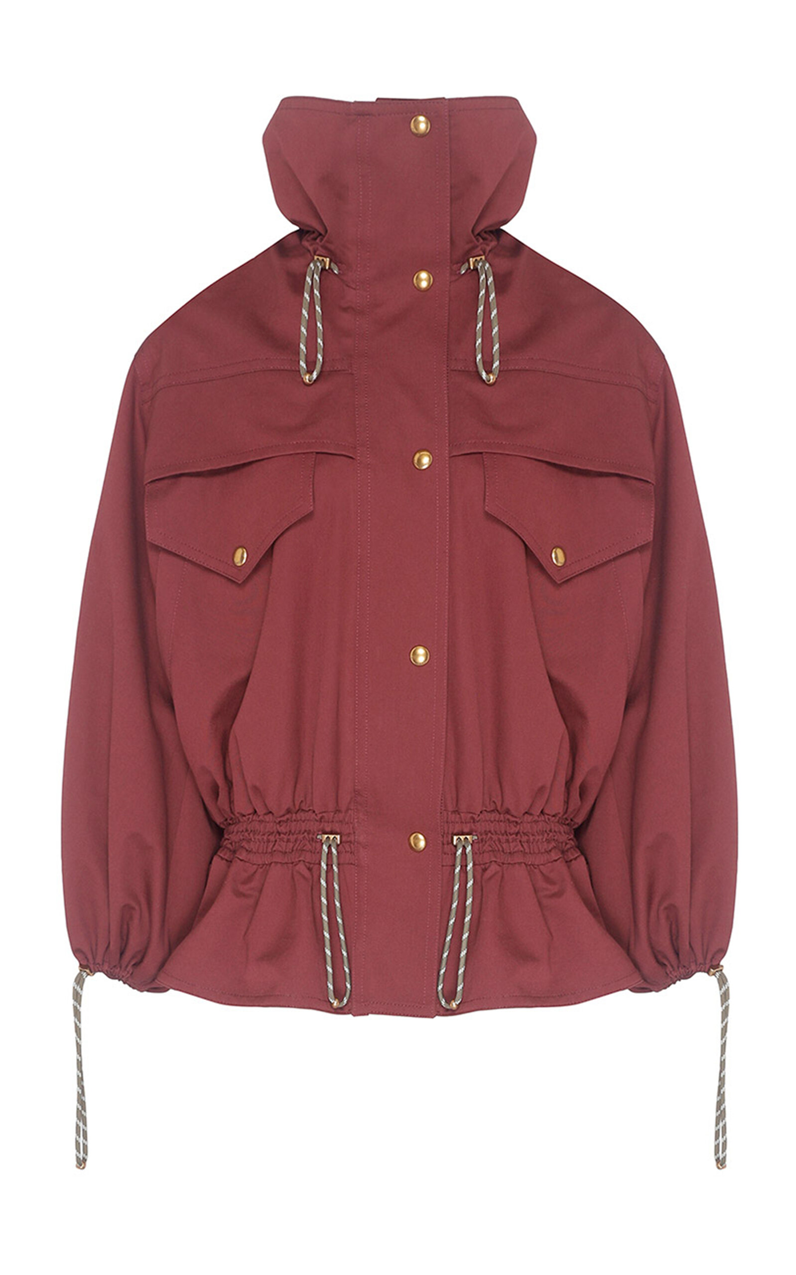 Zimmermann Zimmermann Clash Drill Drawstring Cotton Jacket