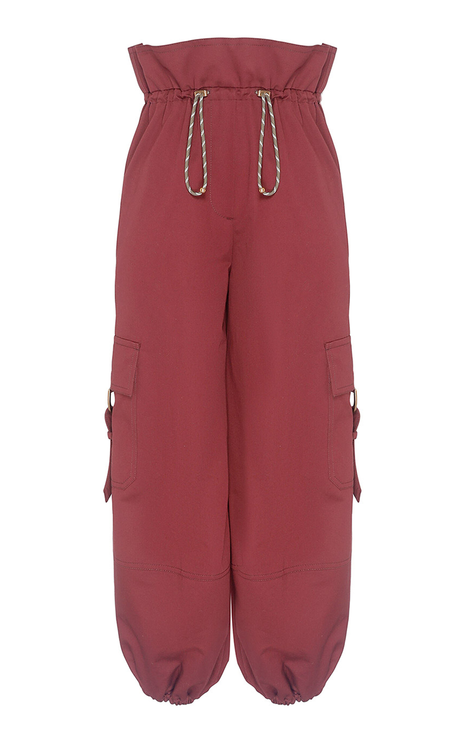 Zimmermann Zimmermann Clash Drill Drawstring Cotton Pants