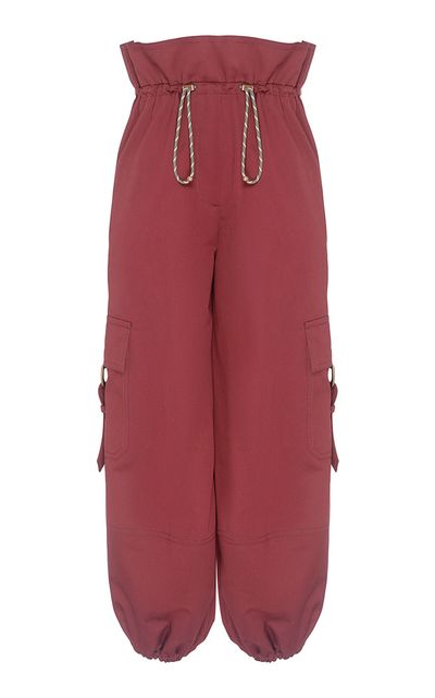 Zimmermann Zimmermann Clash Drill Drawstring Cotton Pants