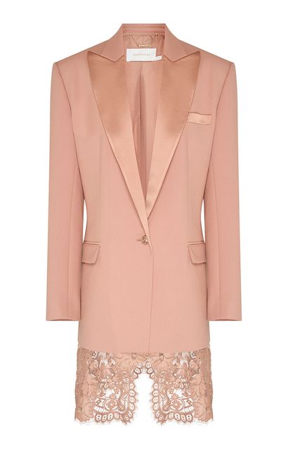 Zimmermann Zimmermann Clash Lace WoolBlend Tuxedo Jacket