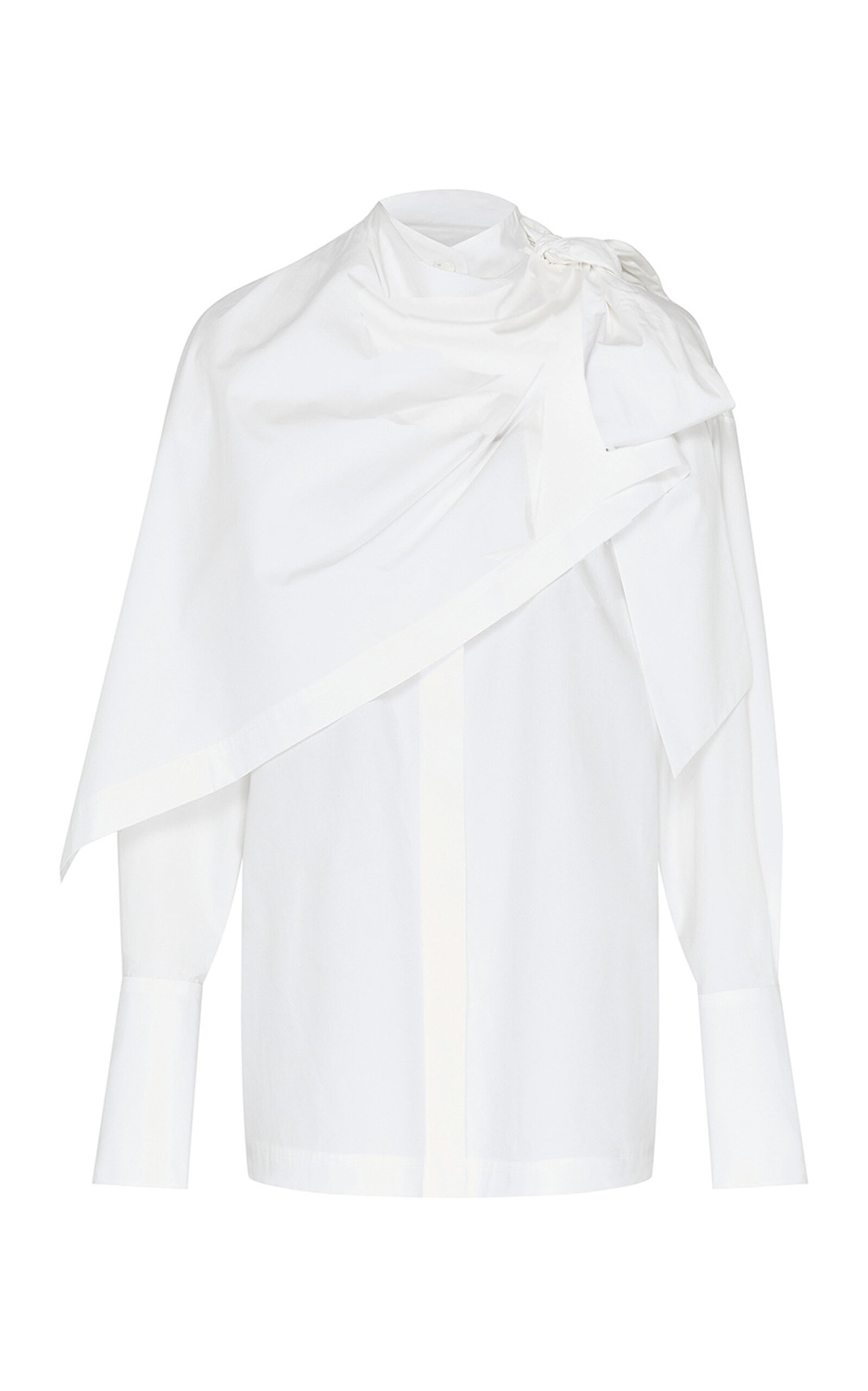 Zimmermann Zimmermann Clash Poplin Cotton Drape Shirt