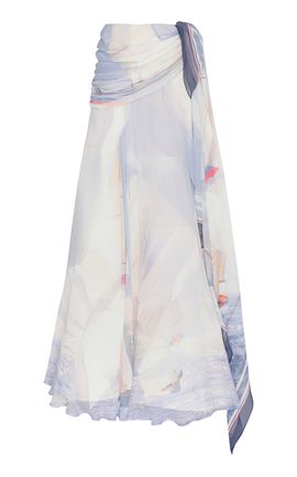 Zimmermann Zimmermann Clash Sail Silk Maxi Skirt
