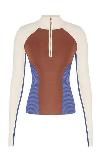 Zimmermann Zimmermann Clash Sporty Rib Knit Top