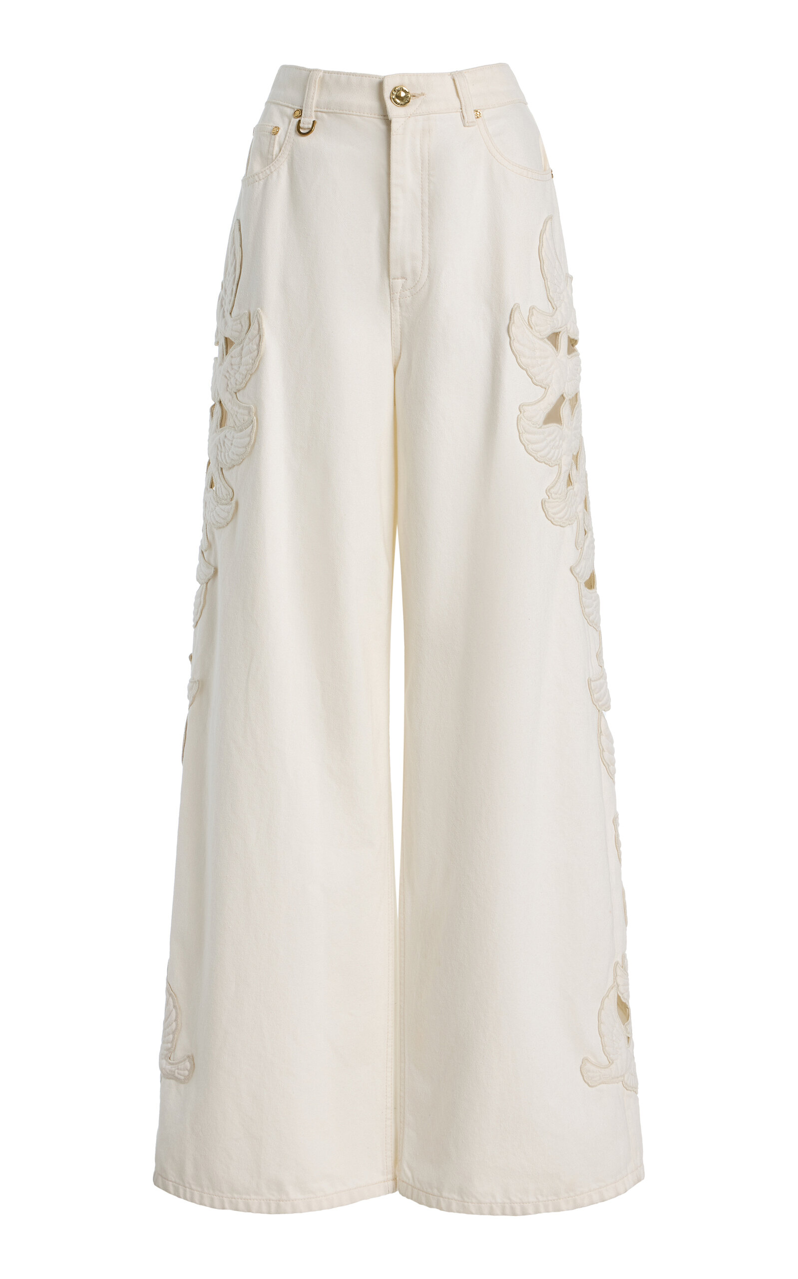 Zimmermann Zimmermann Denim Applique Relaxed Flare