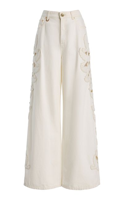 Zimmermann Zimmermann Denim Applique Relaxed Flare