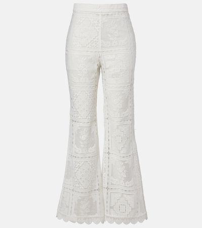 Zimmermann Zimmermann Floral lace flared pants