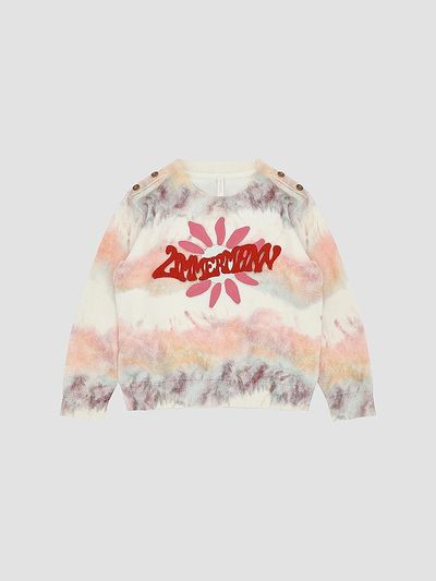 Zimmermann Zimmermann Girl's Little Girl's Logo Tie-Dye Sweater