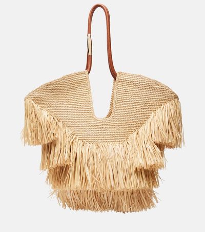 Zimmermann Zimmermann Goldentime Medium raffia tote bag