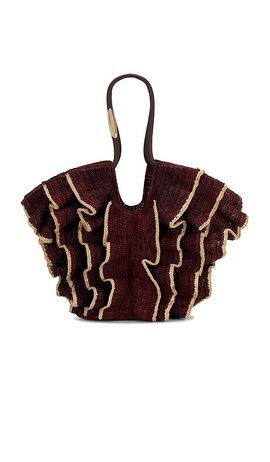 Zimmermann Zimmermann Goldentime Medium Ruffle Tote