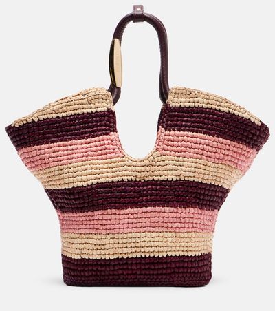 Zimmermann Zimmermann Goldentime Small raffia top-handle bag