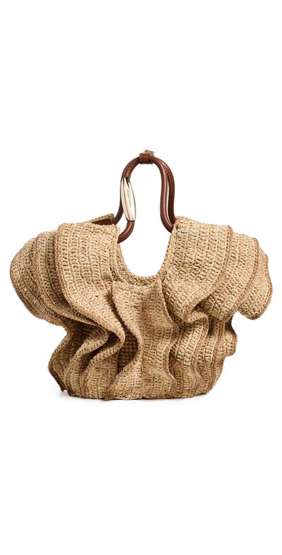 Zimmermann Zimmermann Goldentime Small Ruffle Tote Natural One