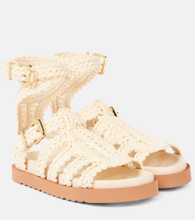 Zimmermann Zimmermann Goldie raffia gladiator sandals