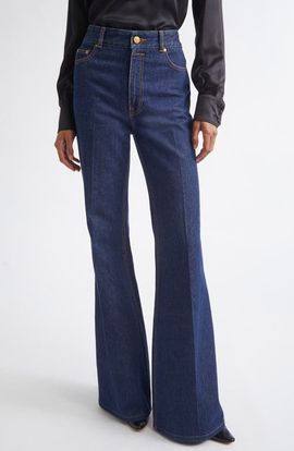 Zimmermann Zimmermann High Waist Slim Stretch Denim Flare Jeans