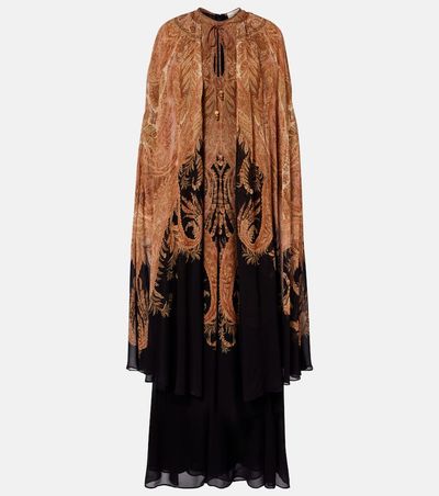 Zimmermann Zimmermann Hypnotic printed caped maxi dress