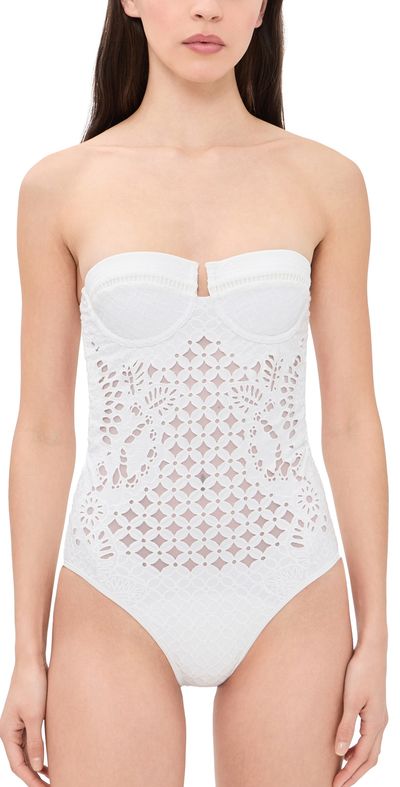 Zimmermann Zimmermann Indra Embroidery One Piece Ivory 0