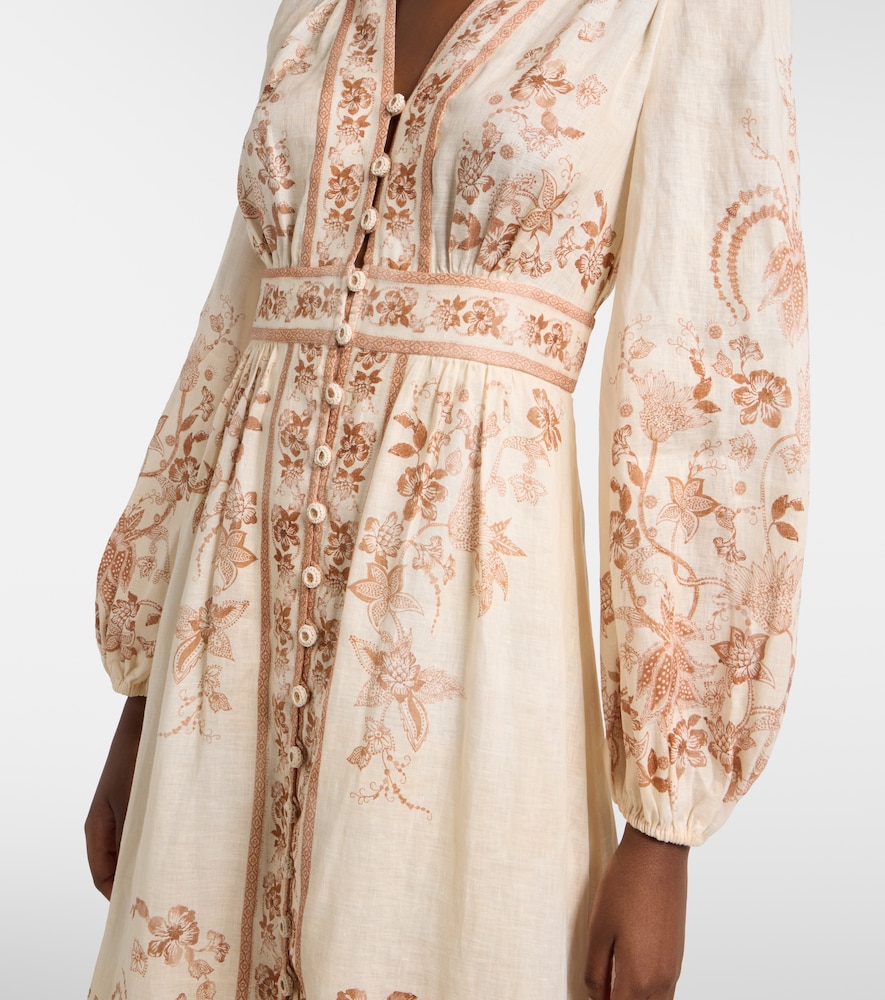 zimmermann beige dress Zimmermann Beige Acacia One-Shoulder Linen Midi Dress