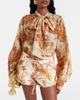 Zimmermann Zimmermann Indra printed tie-neck ramie blouse - 2