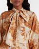 Zimmermann Zimmermann Indra printed tie-neck ramie blouse - 3