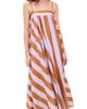 Zimmermann Zimmermann Indra Stripe Silk Maxi Dress Lilac Tan - 1