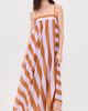 Zimmermann Zimmermann Indra Stripe Silk Maxi Dress Lilac Tan - 5