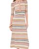 Zimmermann Zimmermann Luna Mouline Polo Midi Dress Multi Stripe - 1