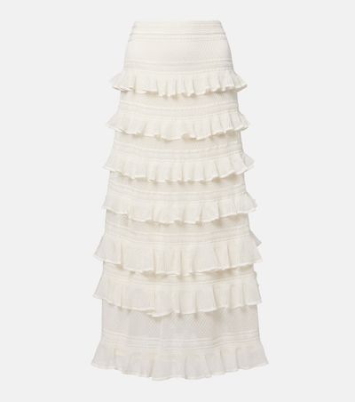 Zimmermann Zimmermann Luna ruffled tiered maxi skirt