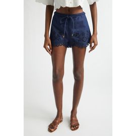 Zimmermann Zimmermann Mahon Broderie Anglaise Denim Shorts