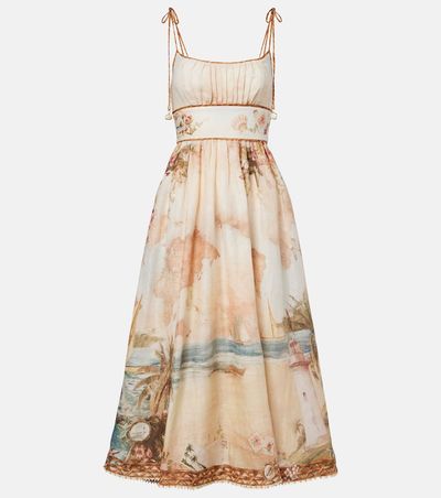 Zimmermann Zimmermann Mahon printed linen midi dress