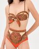 Zimmermann Zimmermann Mahon Scarf Tie Bikini Top Tangerine Paisley - 5