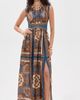 Zimmermann Zimmermann Mahon Waisted Silk Maxi Dress Dark Blue Paisley - 2
