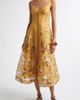 Zimmermann Zimmermann Momentum Floral Corded Linen & Silk Organza Midi Dress - 1