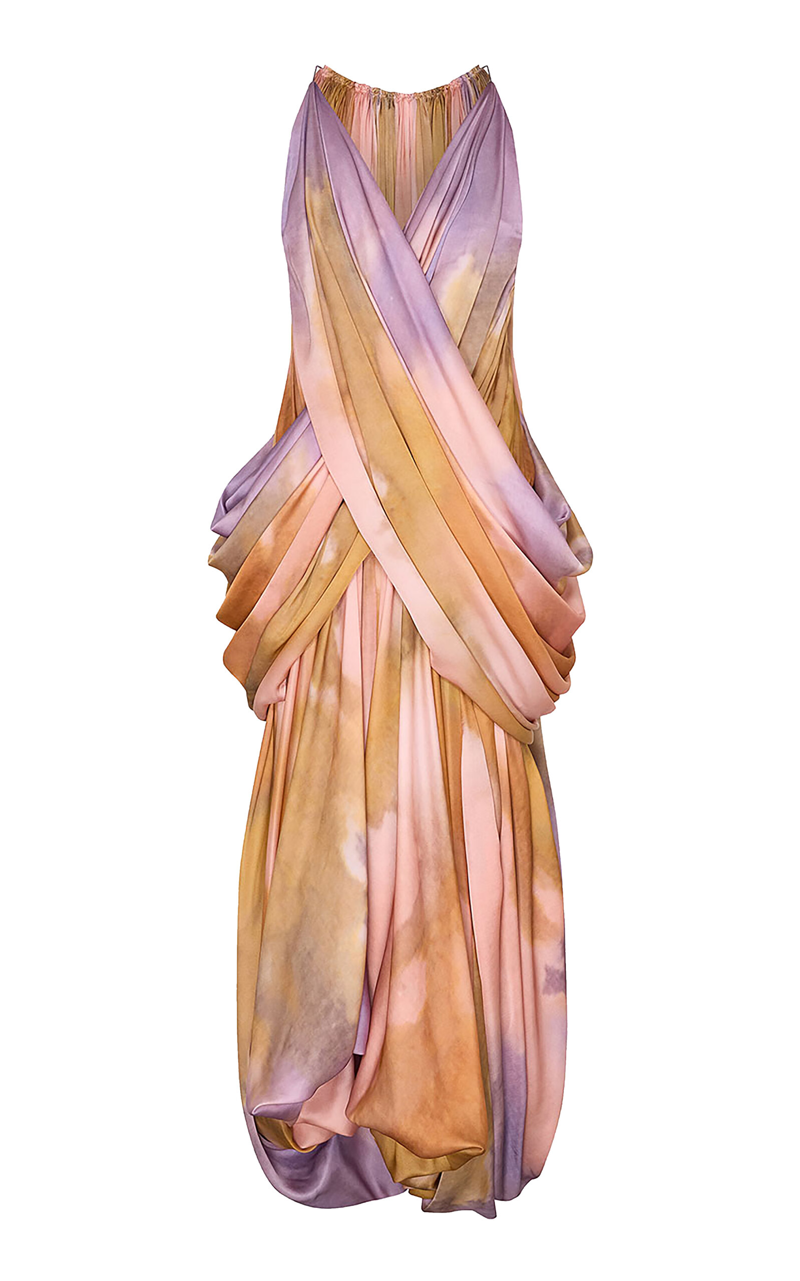 Zimmermann Zimmermann Motion Draped Silk Midi Dress