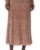 Zimmermann Zimmermann Mouline Rib Midi Skirt Chocolate Multi - 1