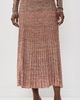 Zimmermann Zimmermann Mouline Rib Midi Skirt Chocolate Multi - 2